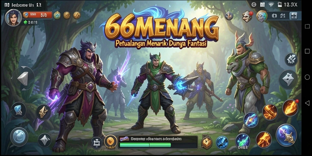 Tampilan gameplay seru dari 66MENANG dalam dunia petualangan.