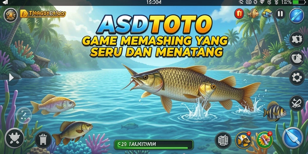 Gameplay mendebarkan saat memancing ikan besar di ASDTOTO.