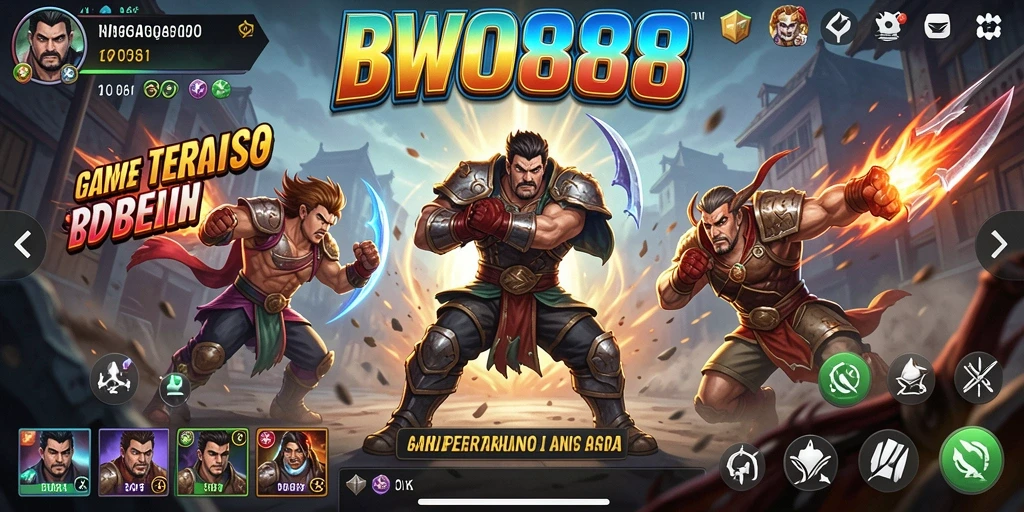 Tampilan seru gameplay BWO888 yang penuh aksi dan pertarungan.