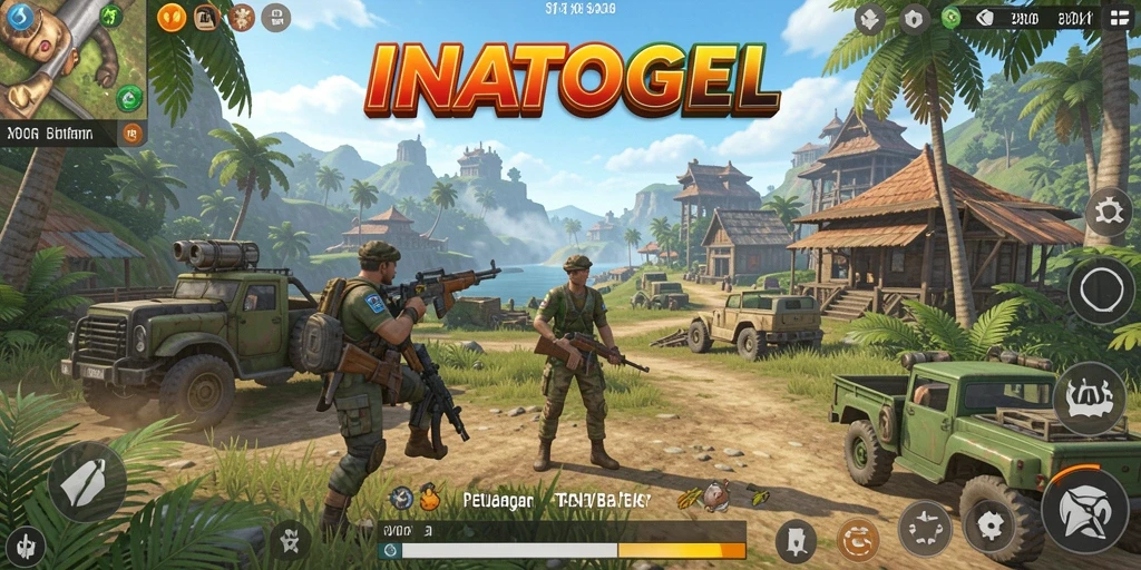 Tampilan gameplay INATOGEL yang menampilkan petualangan mendebarkan.