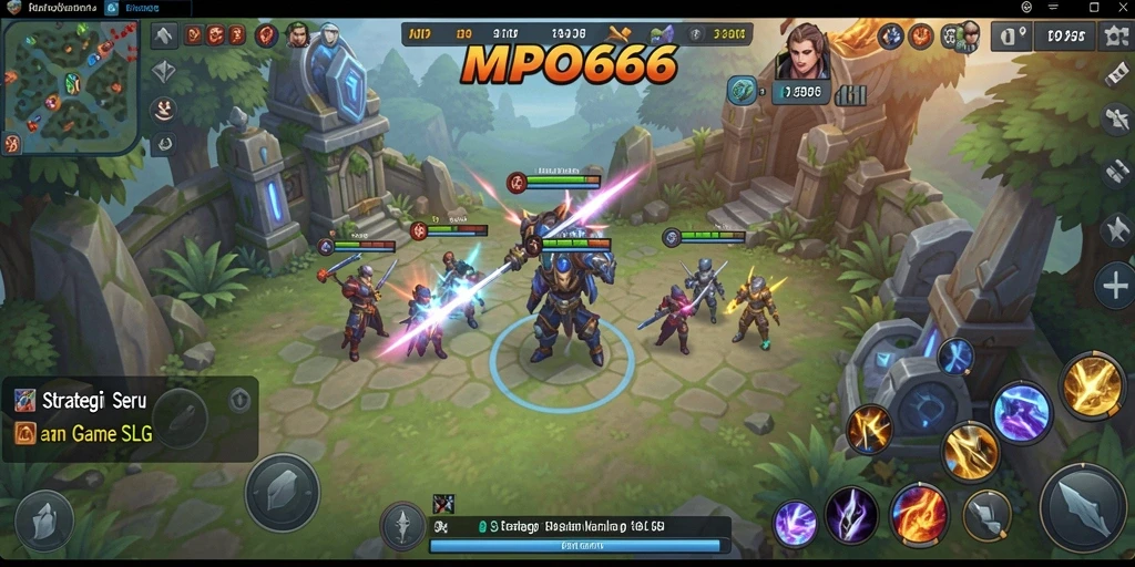 Screenshot utama MPO666 menampilkan aksi mendebarkan dalam gameplay SLG.