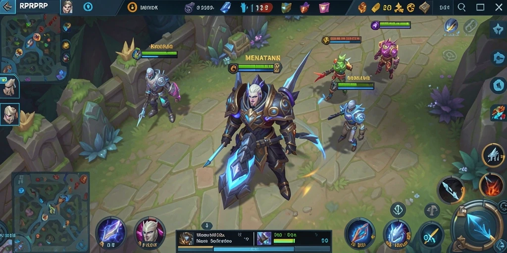 Gameplay seru dalam RPRPRP dengan strategi tim yang menarik.