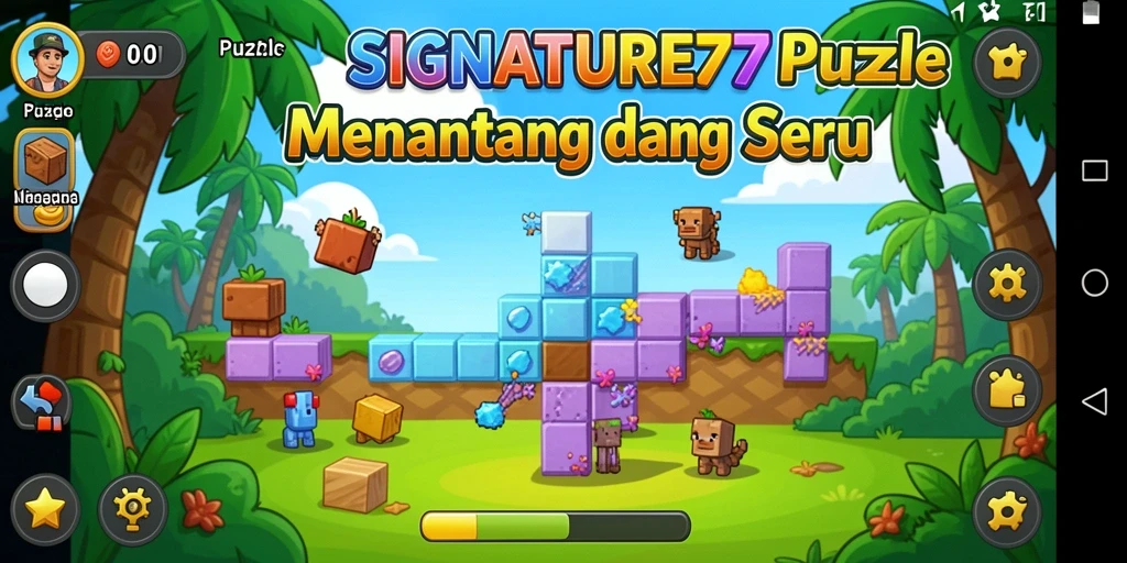 Tampilan menarik dari gameplay SIGNATURE77 yang menantang otak.