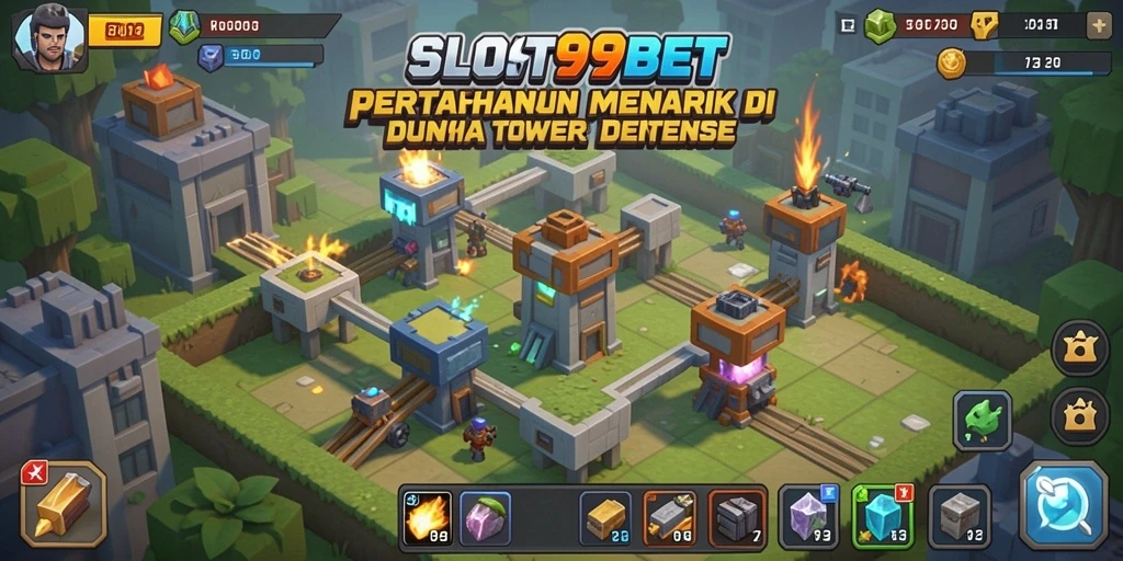Gameplay seru di SLOT99BET dengan elemen Tower Defense yang menarik.
