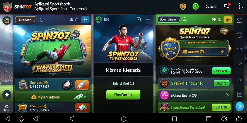 Tampilan gameplay SPIN707 dengan berbagai pilihan taruhan olahraga.