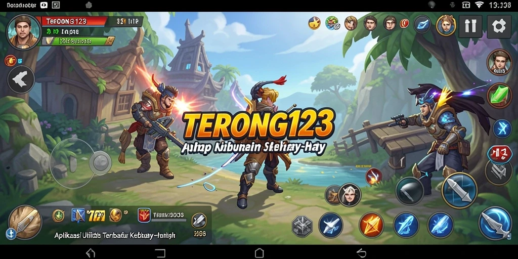 Tampilan antarmuka pengguna TERONG123 yang menarik dan intuitif.