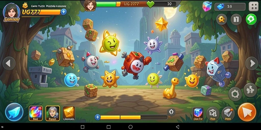 Screenshot gameplay UG777 menampilkan tantangan puzzle yang seru.